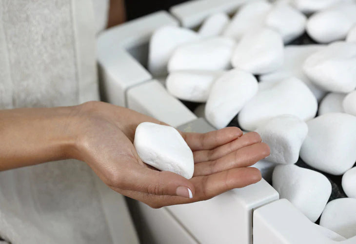 White Sauna Stones